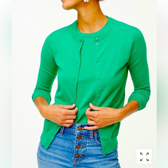 J. Crew Factory Sweaters - J Crew Factory cardigan - light green button front sweater